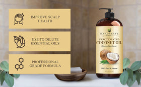 Handcraft Blends used on hair to add shine and lightweight conditioning