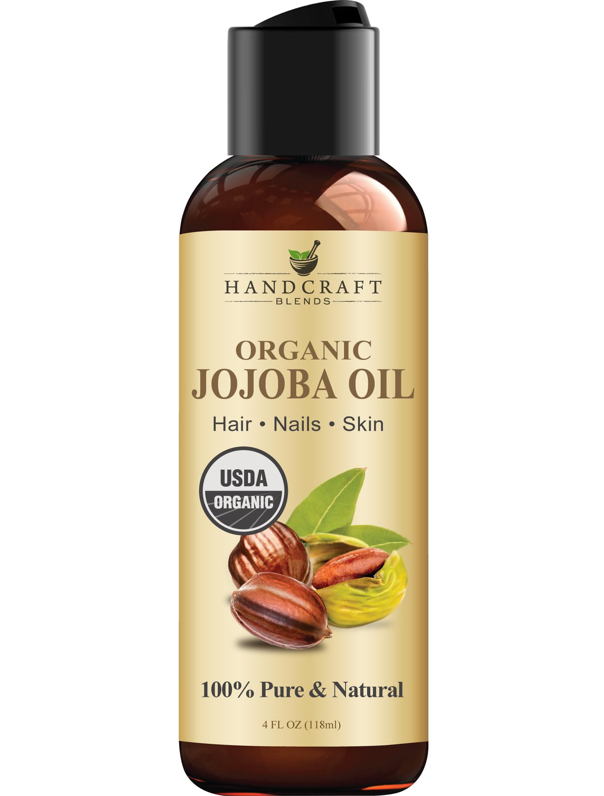 Handcraft Blends front packaging showing organic label and benefits