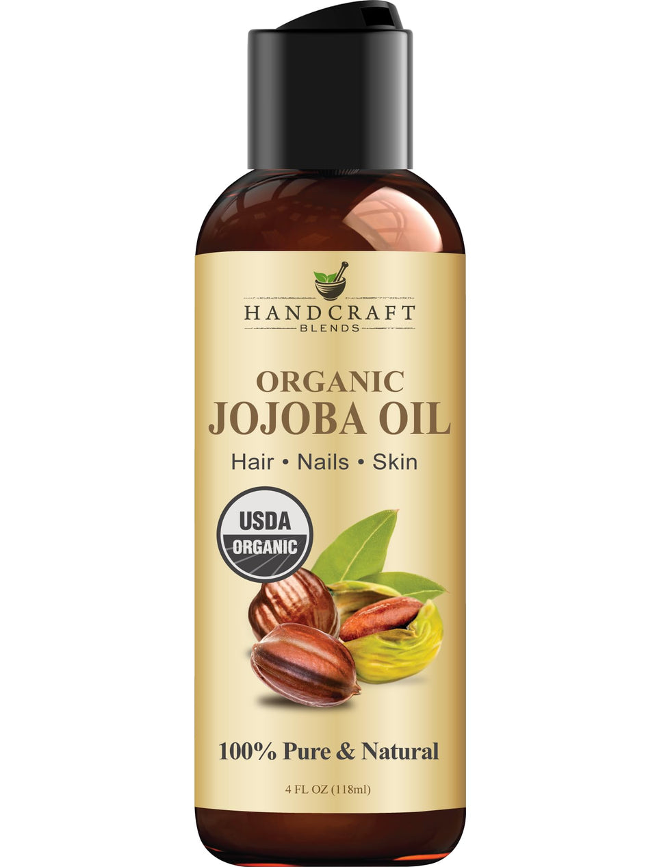 Handcraft Blends front packaging showing organic label and benefits