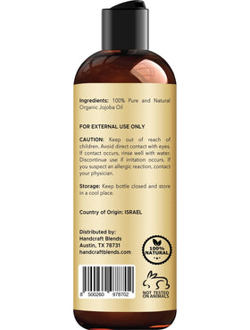Handcraft Blends jojoba oil texture close-up highlighting nutrient-rich, cold-pressed finish