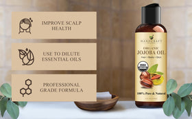 Handcraft Blends jojoba oil pouring texture highlighting lightweight absorption