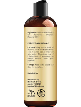 Handcraft Blends oil texture pouring to show light, fast-absorbing consistency for easy application