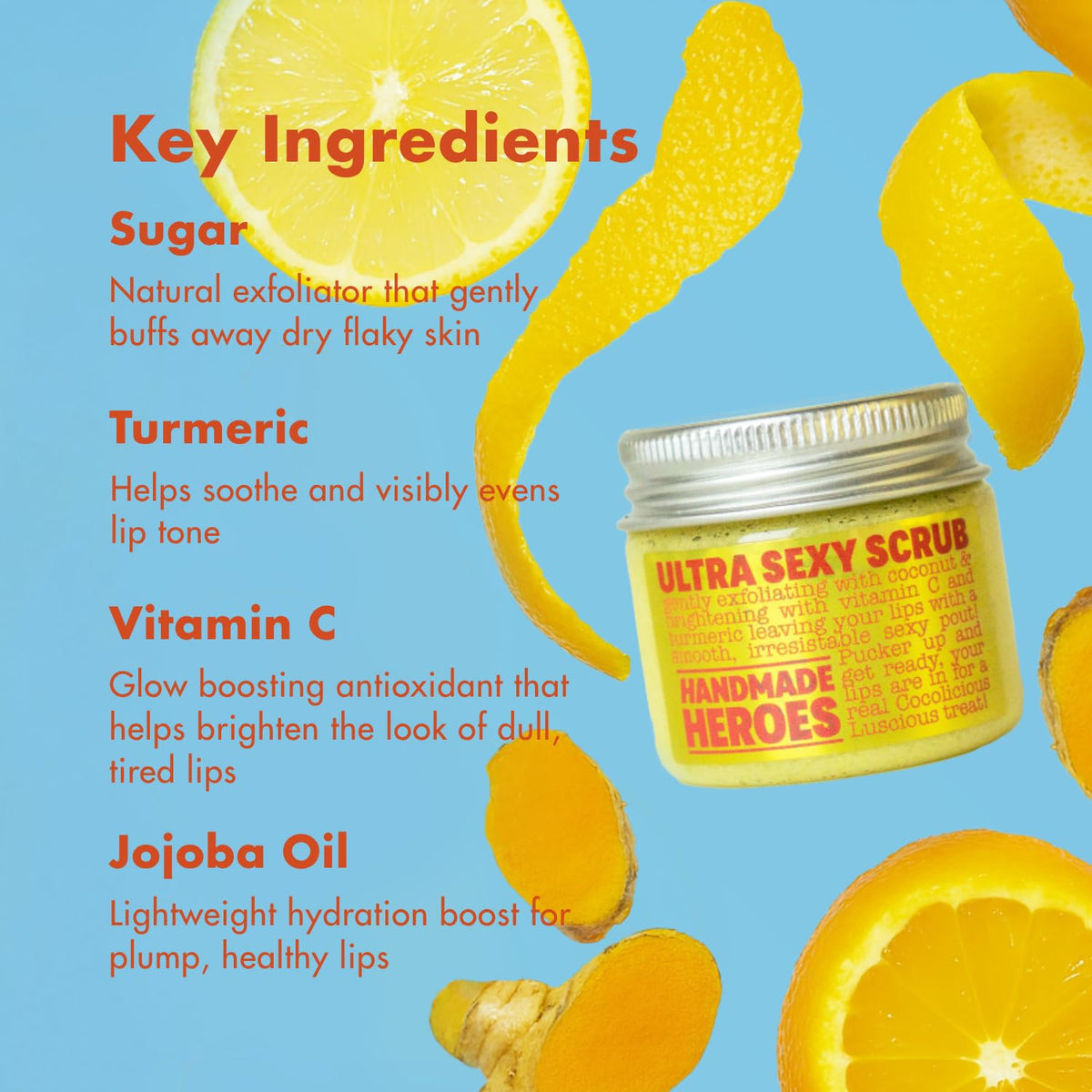 Handmade Heroes open jar with small spoon showing easy hygienic application