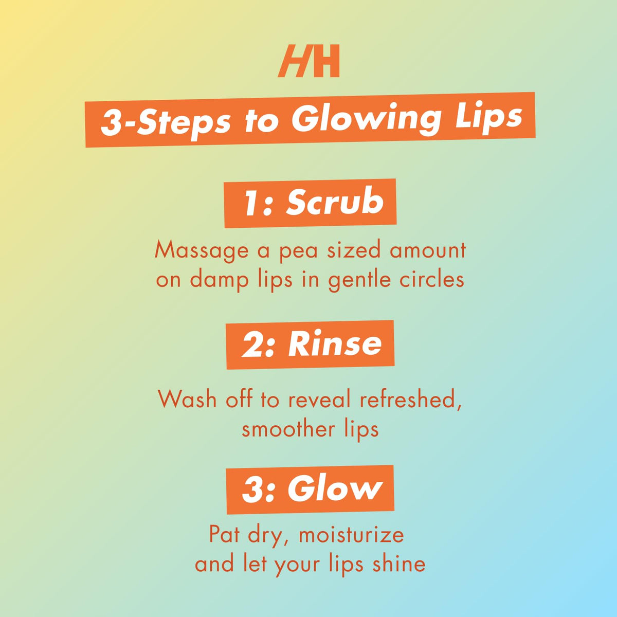 Handmade Heroes lip scrub being applied to lips showing smoother texture benefit
