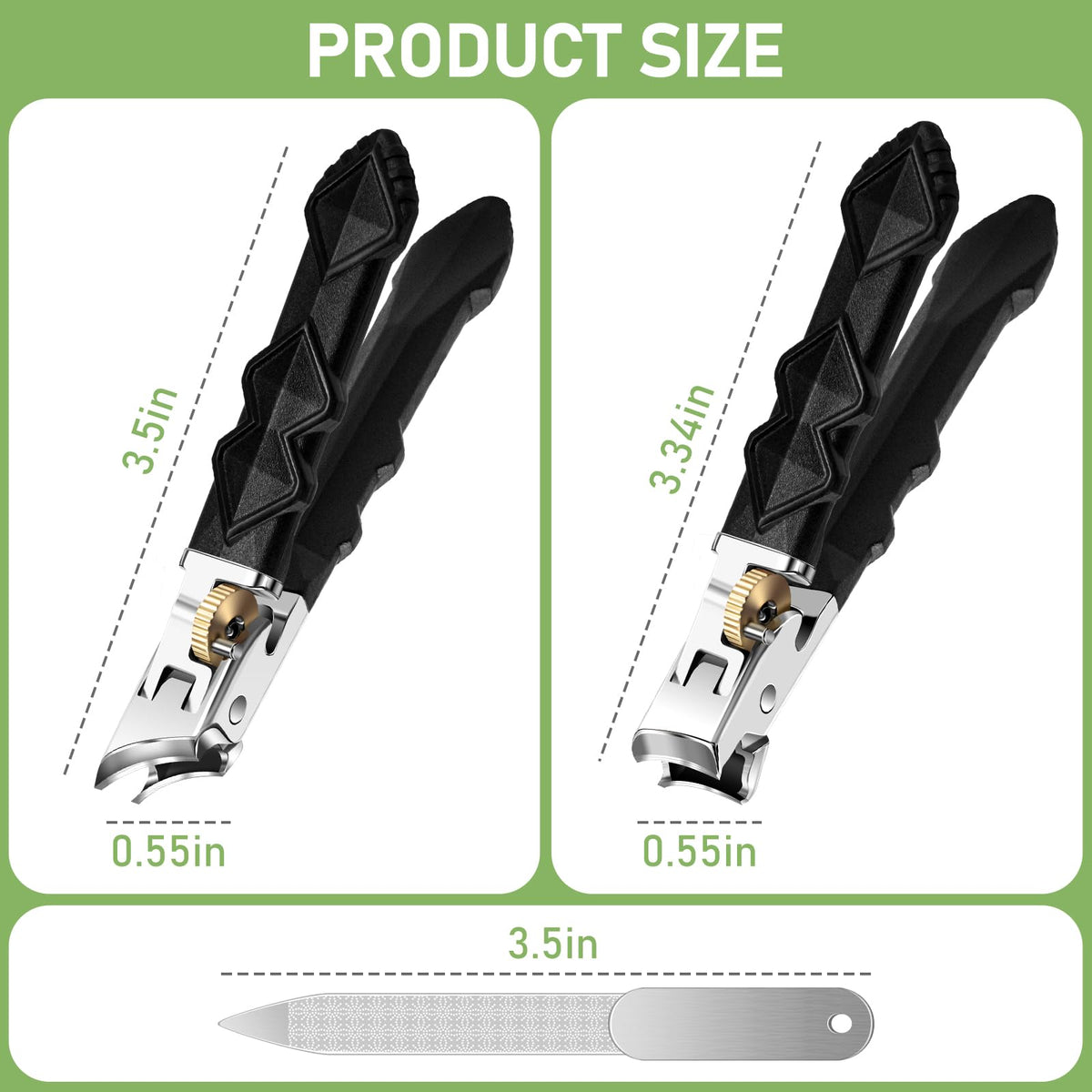 HANDWENG polished stainless-steel blade edge for smooth, snag-free cuts