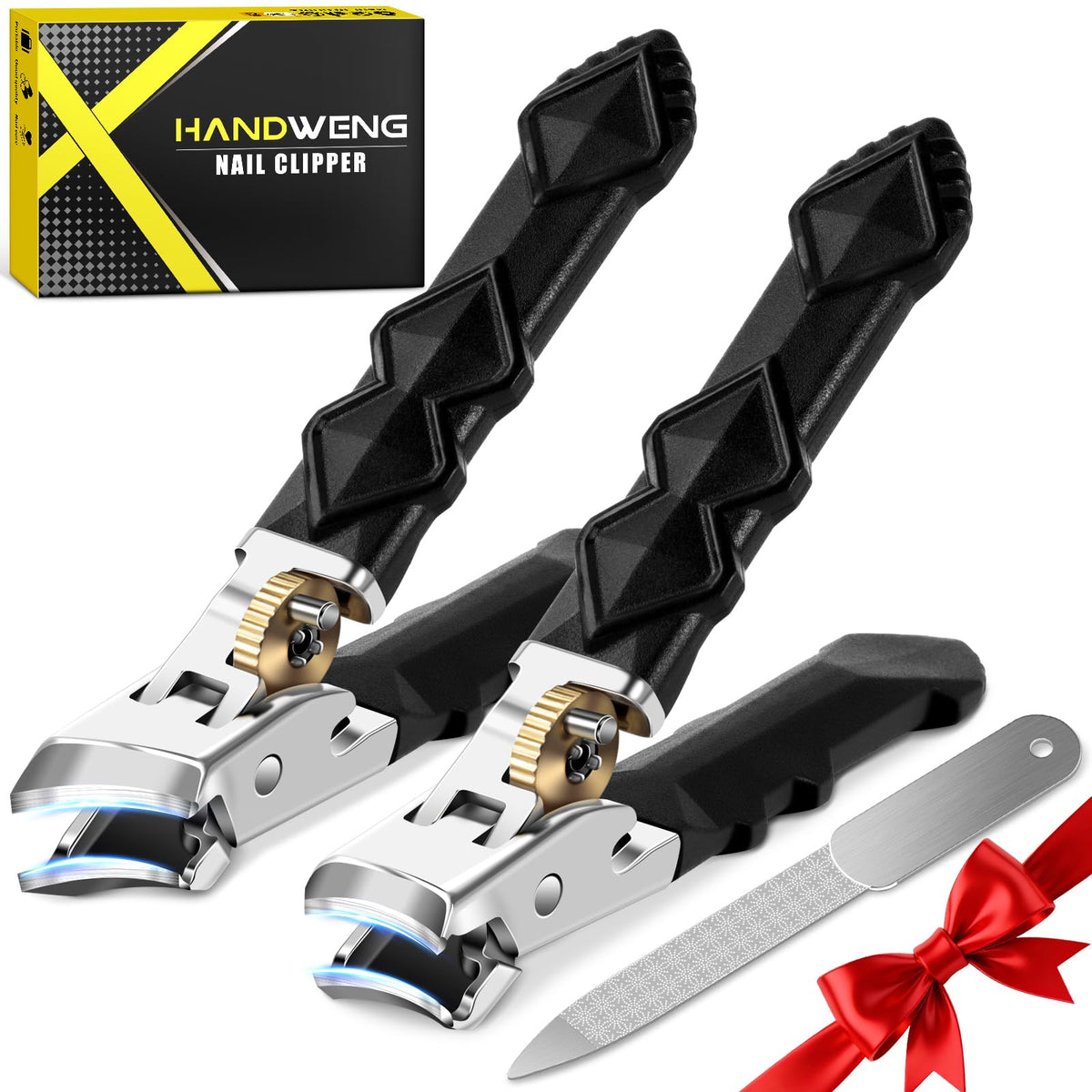 HANDWENG front view of clippers showing wide jaw and overall design benefit