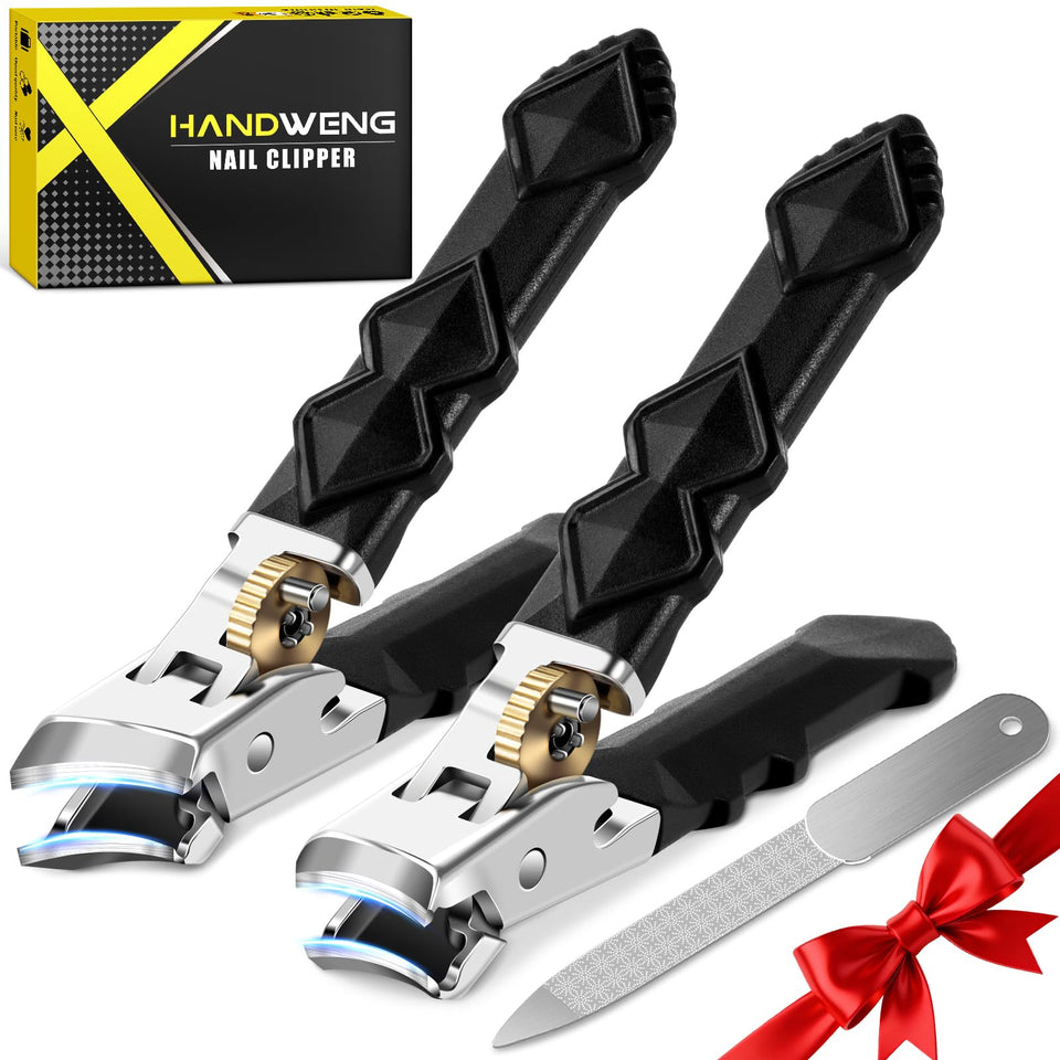 HANDWENG front view of clippers showing wide jaw and overall design benefit