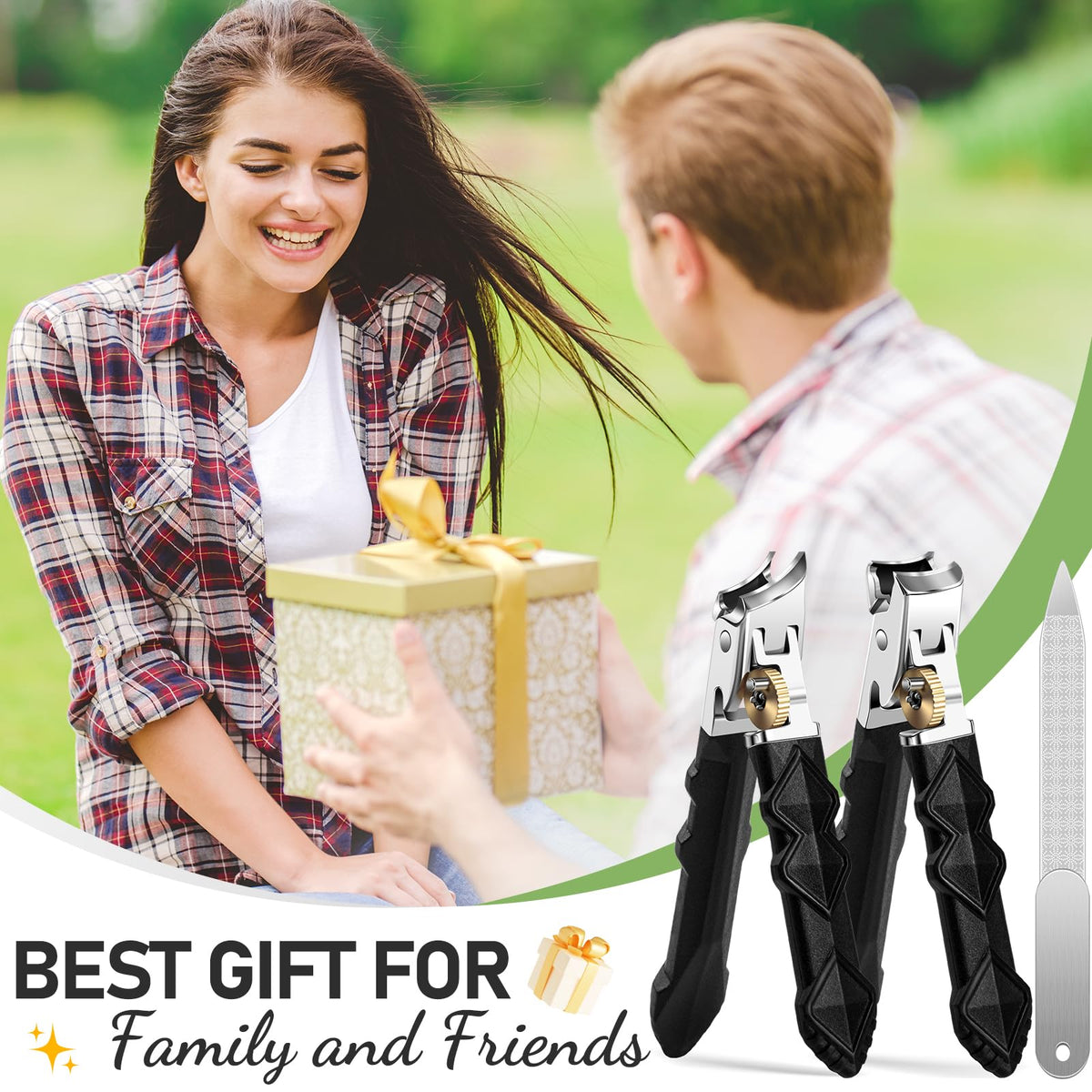 HANDWENG clippers in a foot-care scene highlighting safe, comfortable use