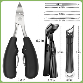 HANDWENG clipper held in hand to show scale and ergonomic long-handle comfort grip