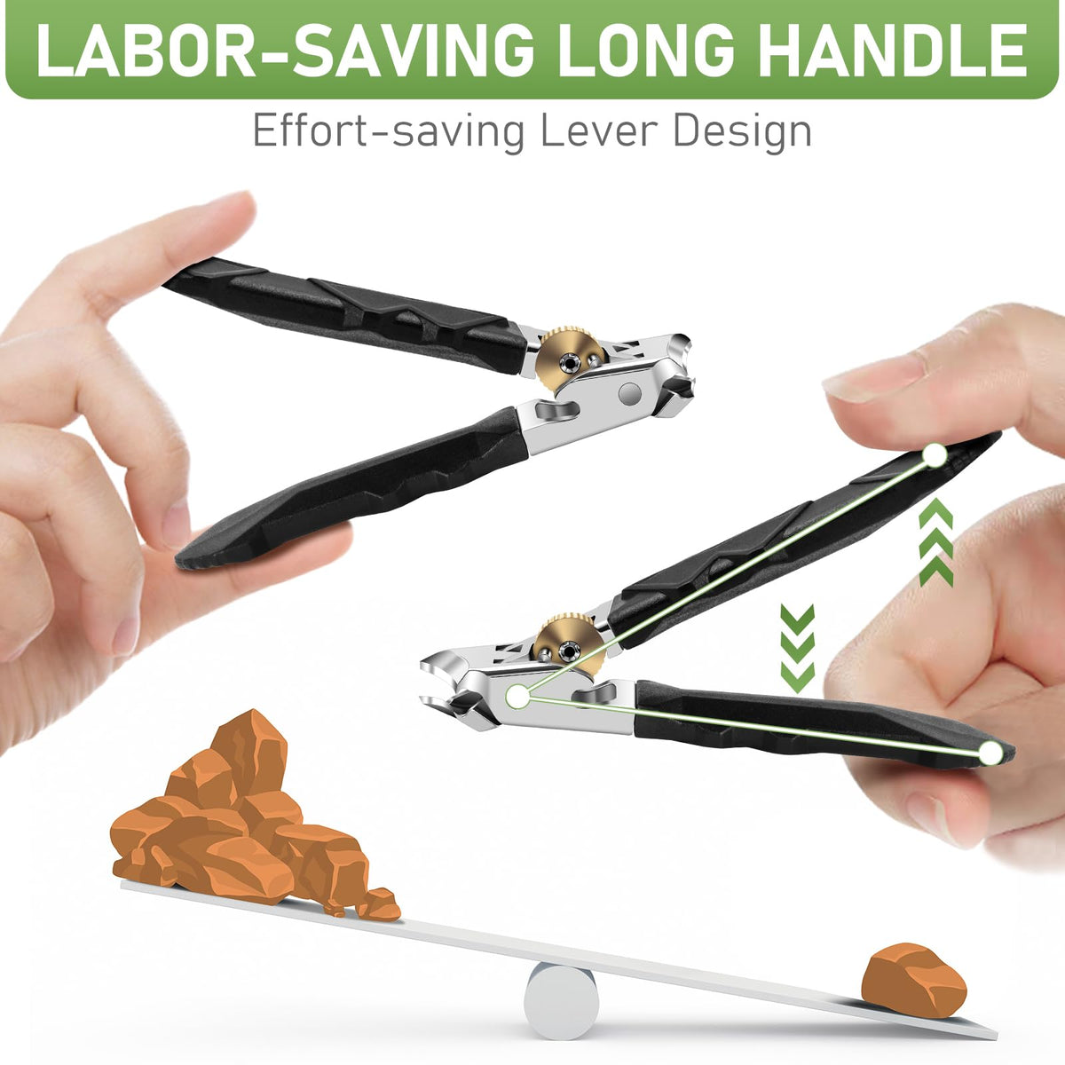 HANDWENG clippers beside a coin to show compact size and easy storage