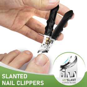 HANDWENG detailed view of slanted curved tip for precise ingrown trimming