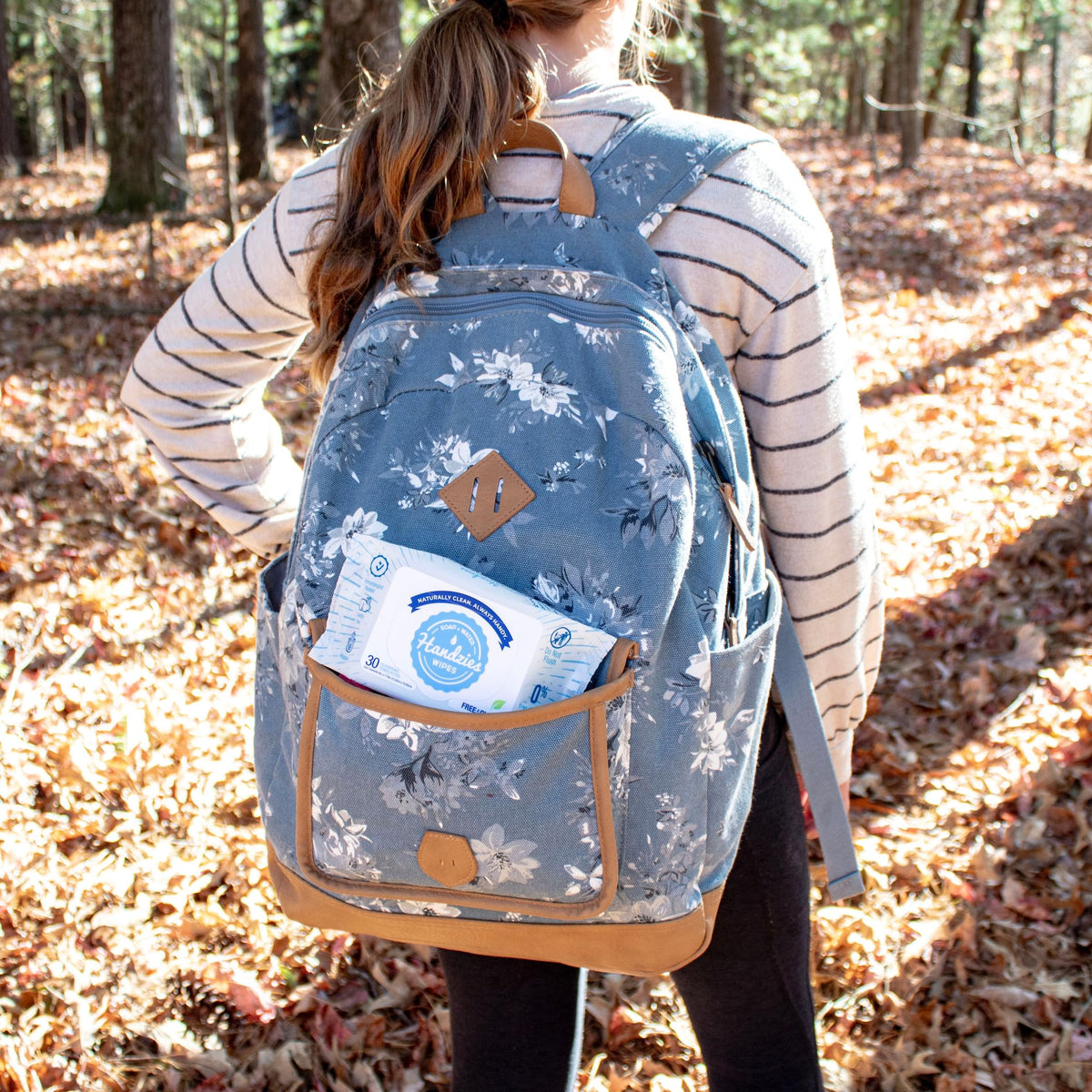 Three Handzies soft packs side-by-side to show bundle size and portability benefits