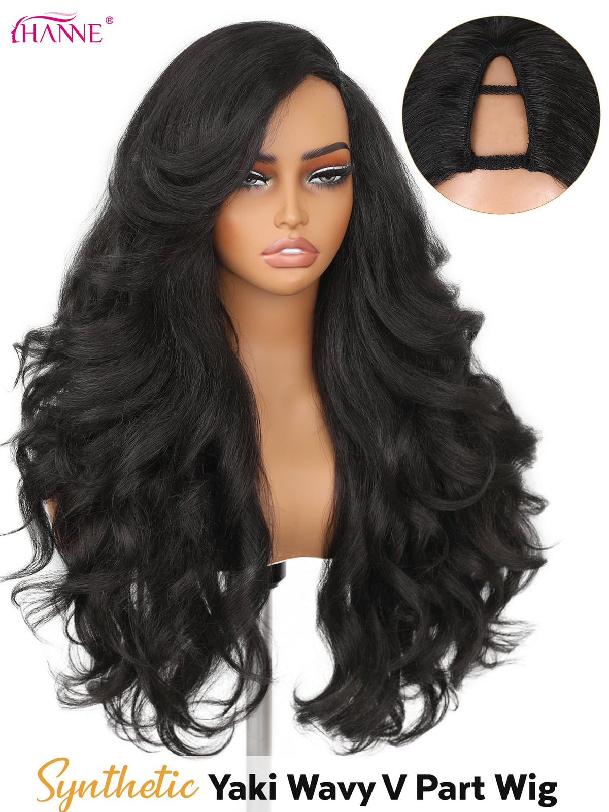 HANNE close-up of fluffy flip curls highlights realistic texture and volume benefit