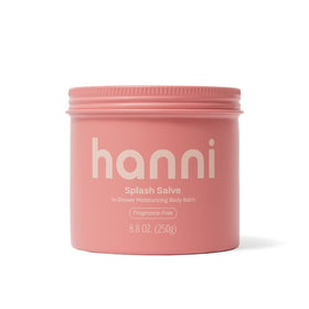 HANNI front packaging showing Splash Salve for quick hydration