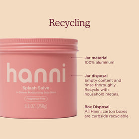 HANNI label close-up noting National Eczema Association acceptance