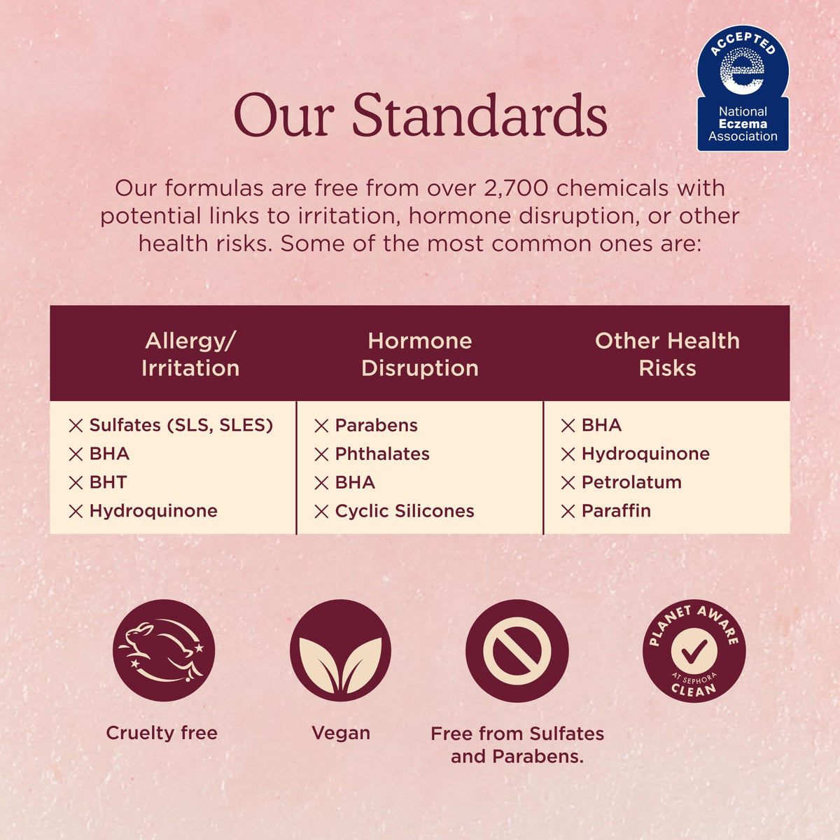 HANNI packaging label close-up showing fragrance-free and vegan benefits