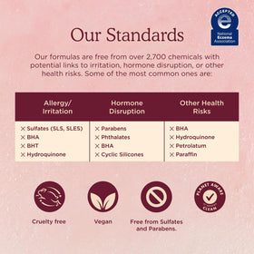 HANNI packaging label close-up showing fragrance-free and vegan benefits