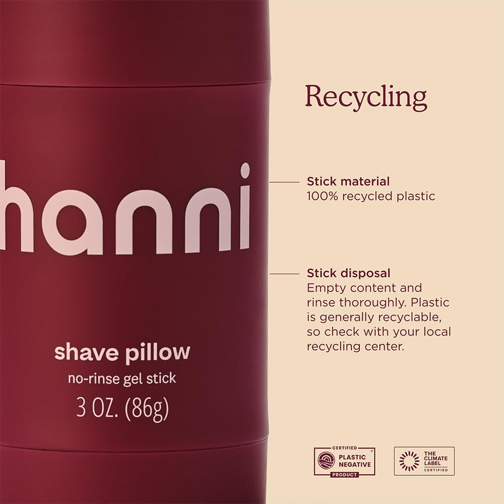 Before and after shave with HANNI showing reduced redness and softer skin
