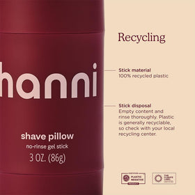 Before and after shave with HANNI showing reduced redness and softer skin