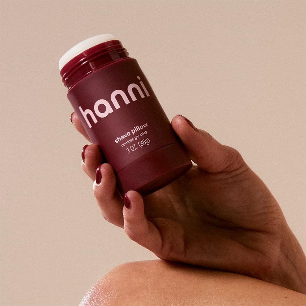 HANNI close-up texture of shave stick highlighting creamy cushion and smooth glide