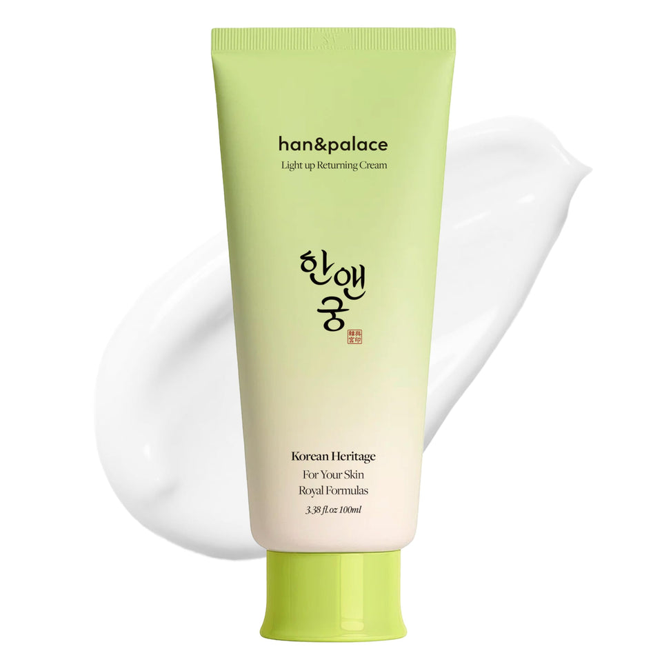 Han&Palace brightening cream front packaging showing product benefits