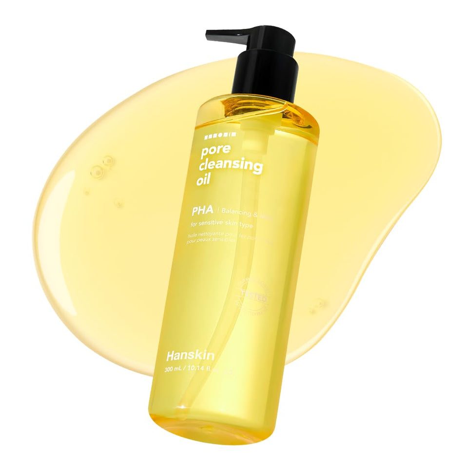 Hanskin front packaging showing XL 10.14 oz bottle and clear label for easy identification