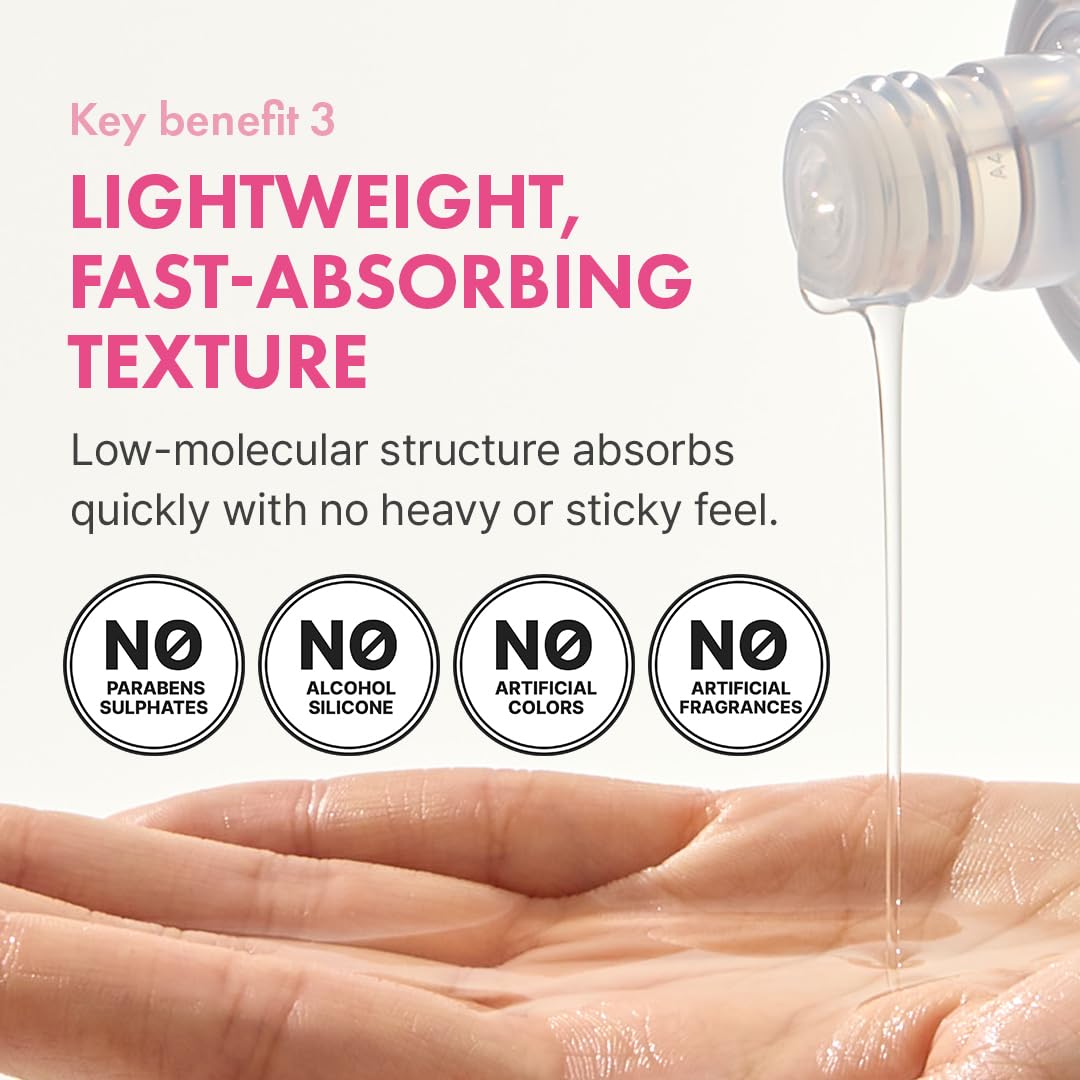 Hanskin ingredients label closeup emphasizing clean, gentle formulation