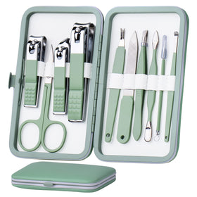 HANTEKAS front packaging in jade green showing compact case and logo, stylish protection