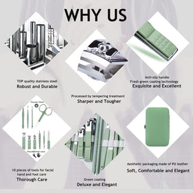 HANTEKAS open case layout displaying organized tools for travel-ready grooming