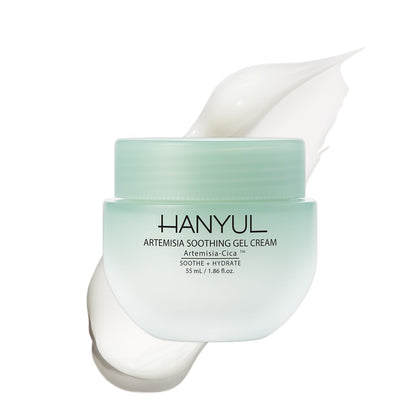 HANYUL front packaging showing calming gel cream and benefits