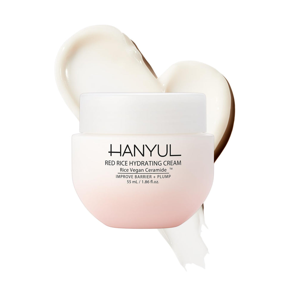 Hanyul front jar shot showing clean packaging and moisturizing benefit