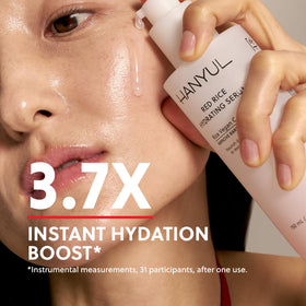 Hanyul close-up of serum texture showing lightweight, non-greasy finish