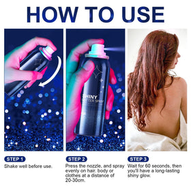 HANYWIL stage festival lifestyle photo showing bold waterproof glitter effect