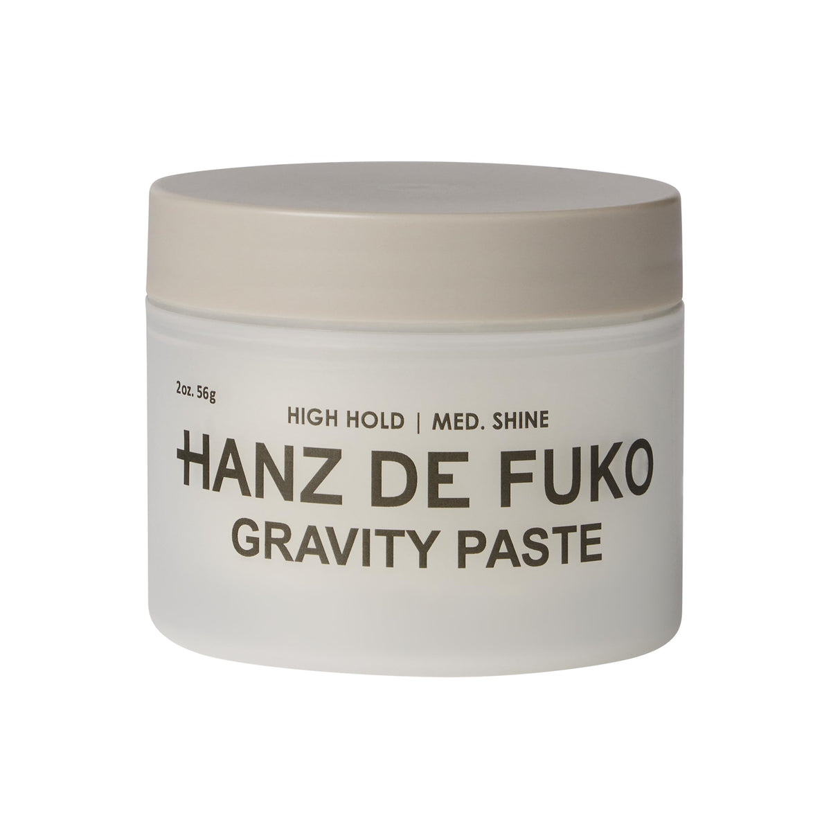 Hanz de Fuko front jar showing clean label and compact 2 oz size