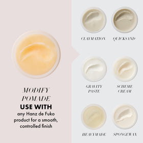 Hanz de Fuko ingredients shot with shea butter and castor oil showing nourishing benefits