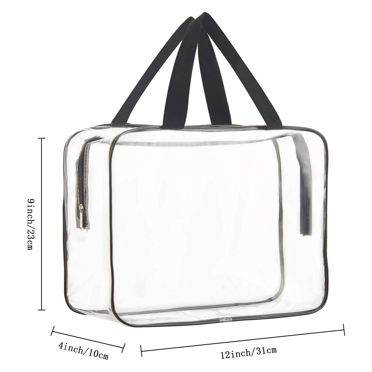 HAOGUAGUA close-up of double zipper and nylon handle for reliable carry