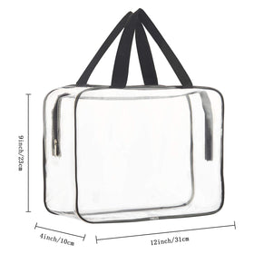 HAOGUAGUA close-up of double zipper and nylon handle for reliable carry