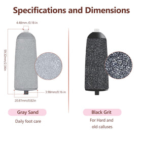 Haootadiy side-by-side fine and coarse rollers demonstrating choice for different skin types