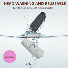 Haootadiy roller snapping onto electric pedicure tool for fast tool-free replacement