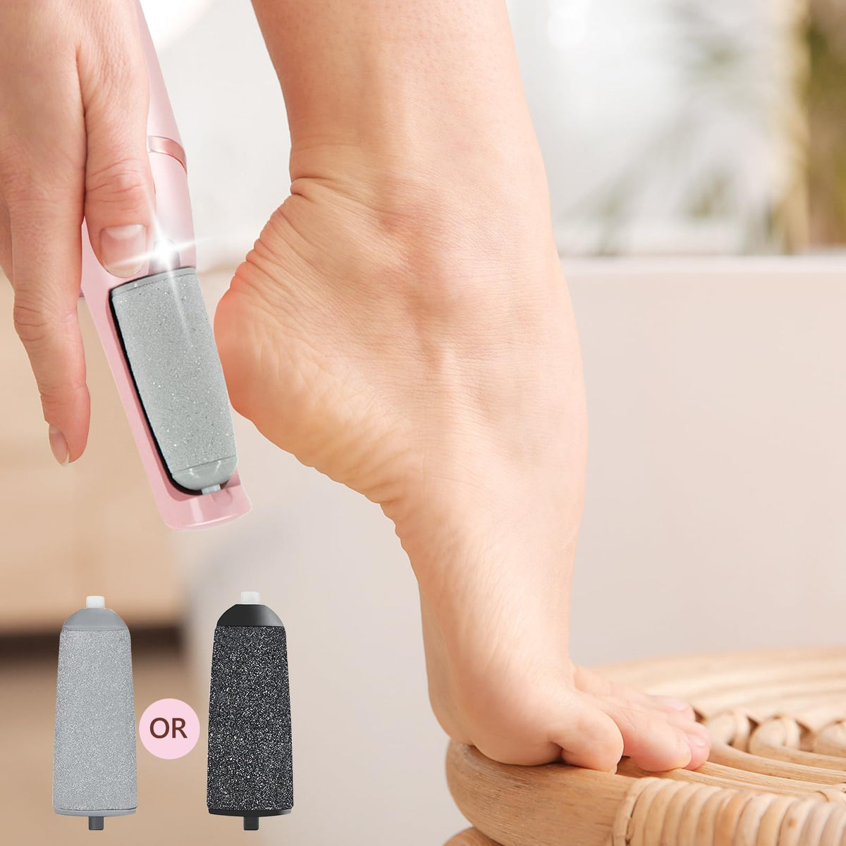 Haootadiy micro-diamond abrasive texture close-up for reliable exfoliation performance