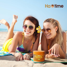 Hand showing HAOTIME drying on skin, non-greasy fast-dry comfort