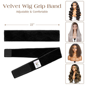 HappClan band under wig demonstration creating smooth low‑profile silhouette