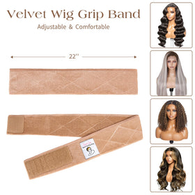 HappClan mesh caps included image showing breathable caps to protect hair under wig