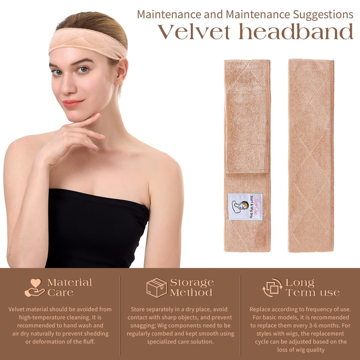 HappClan velvet texture close-up highlighting soft non-slip fabric for secure hold