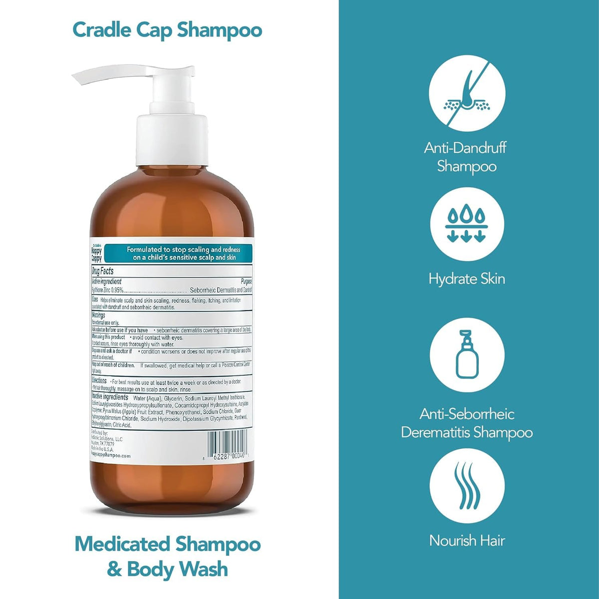 Happy Cappy being gently massaged into baby scalp to reduce flaking