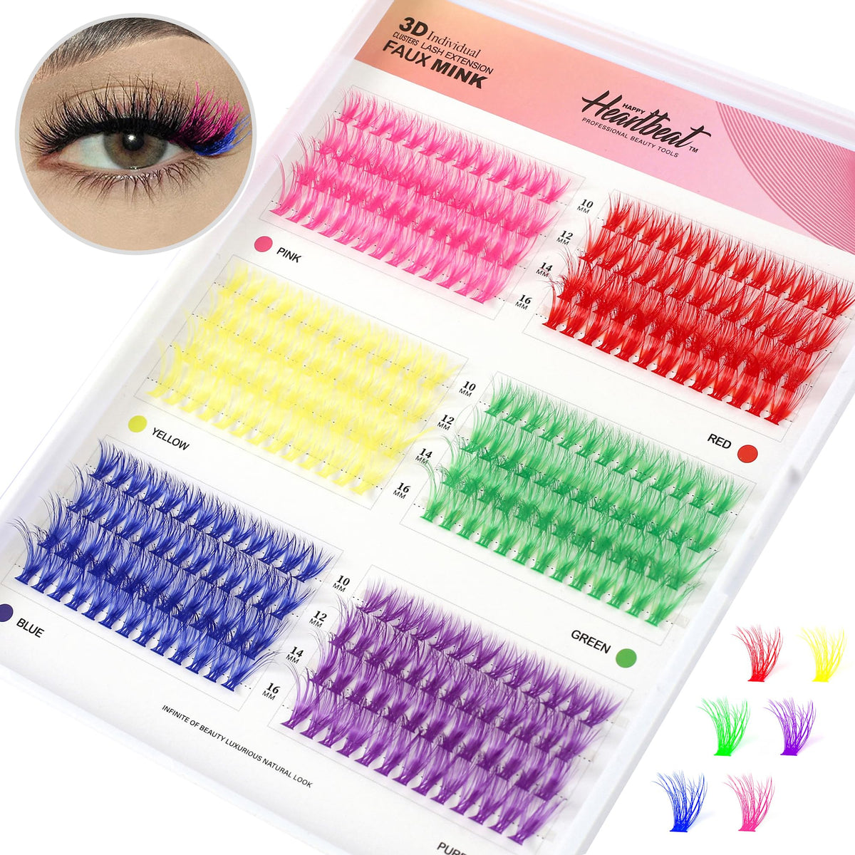 Happy Heartbeat front packaging showing colorful 312pcs kit and benefits