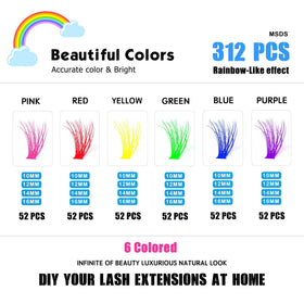Happy Heartbeat mixed lengths layout 10 12 14 16mm for custom layering