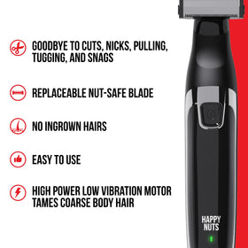 HAPPY NUTS Ballber used in shower demonstrating IPX7 waterproof cleaning benefit