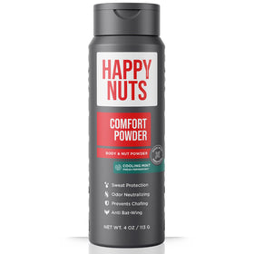 HAPPY NUTS front pack showing cooling mint label and benefits