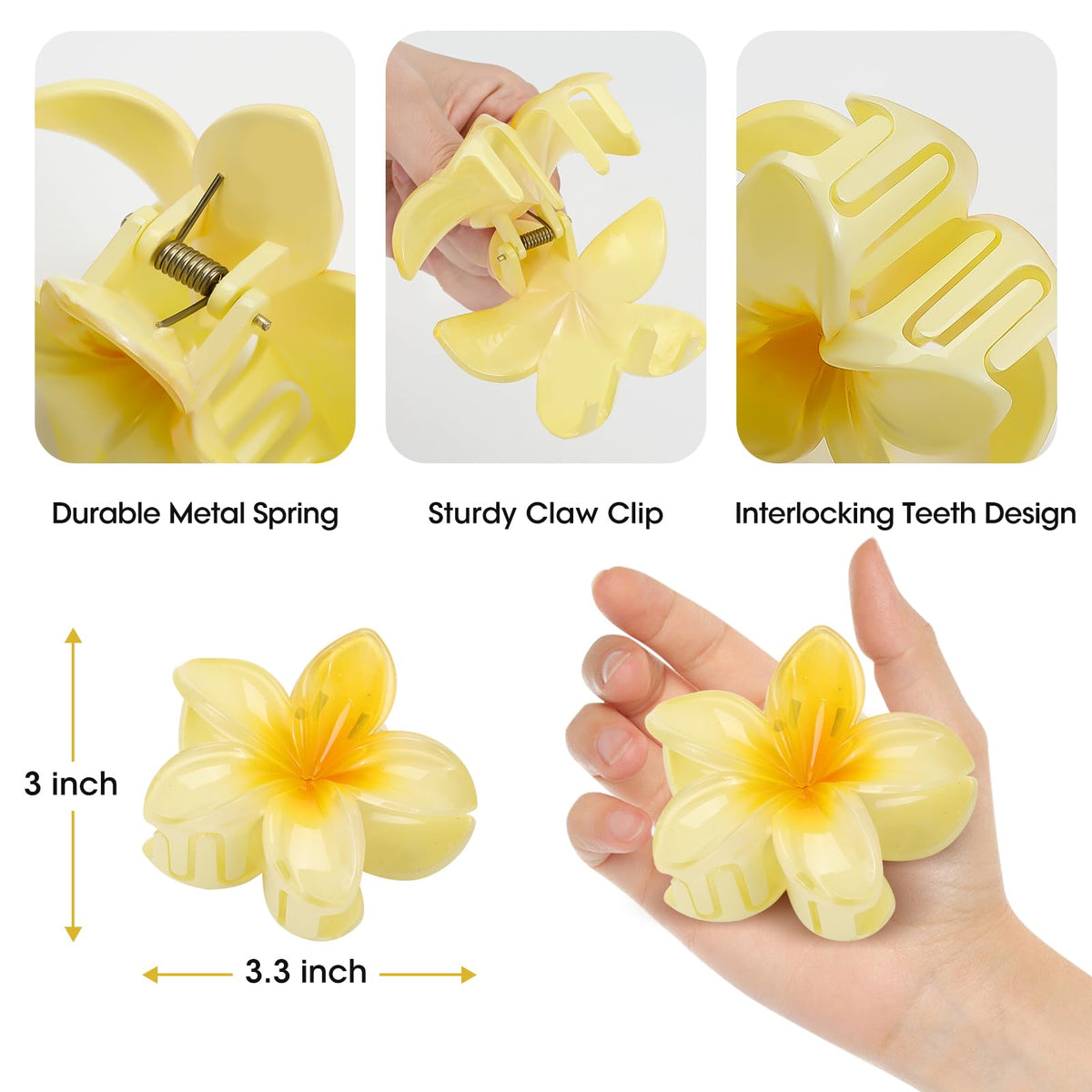 HAPTIME close-up of plumeria petal detail highlighting durable finish